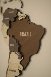 Brazil maps made by haloong cnc ATC router