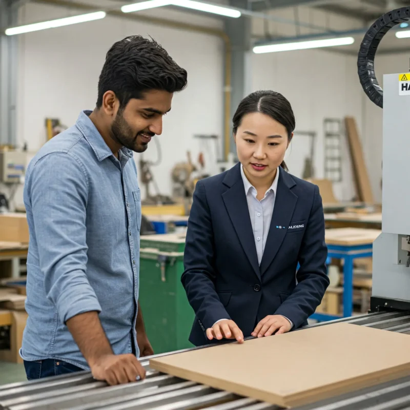 Customers-form-india-are-showing-the-wood-products-carved-by-haloong-cnc-router-1