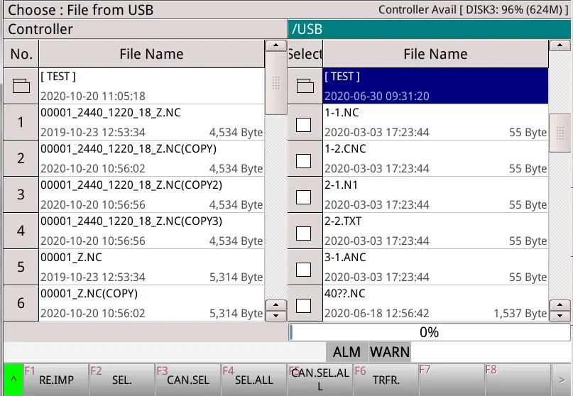 How to import G code program from USB to LNC system of Haloong CNC router