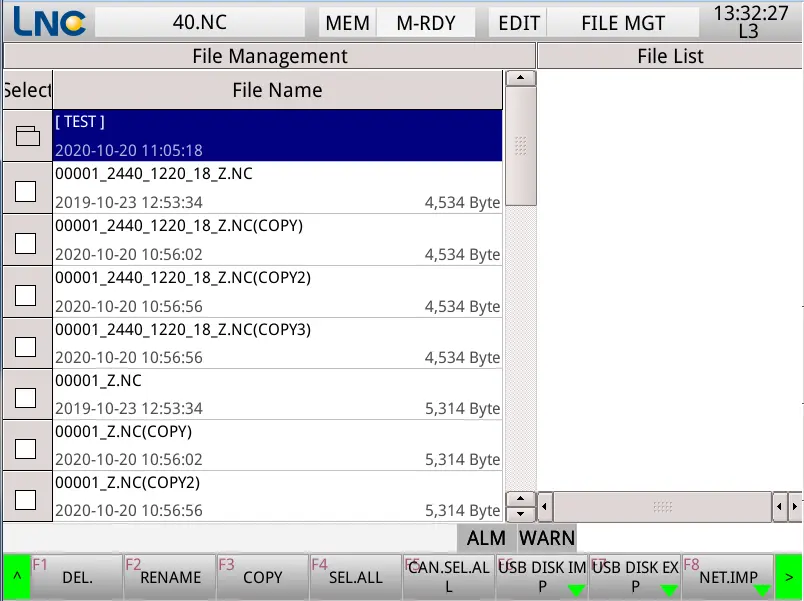 How to view and manage the G code and NC processing program of the LNC numerical control system equipped with Haloong CNC router